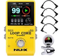 NUX Analog Delay Guitar Effect Pedal Bundle with 2 Patch Cables