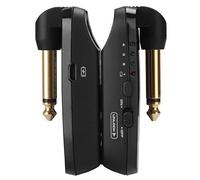 NUX B-2 Wireless Guitar System 2.4GHz Rechargeable 4 Channels Wireless Audio Transmitter Receiver 4ms Latency for Passive Guitar (Black)
