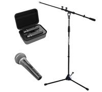 Nux B-3CR Wireless Handheld Microphone Set with Keepdrum Microphone Stand
