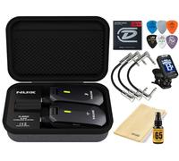 NUX C-5RC Wireless Guitar System 5.8GHz Transmitter and Receiver Auto Match, Charging Case with Tonebird MXR Cable Bundle