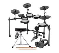 NU-X | DM-310 Digital Drum Kit: Advanced Mesh Pad System with Dual-Zone Triggers, Bluetooth Connectivity, and USB MIDI/Audio Integration for Versatile Performance and Recording