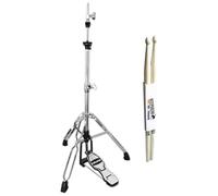 Nux DM-8 Hi-Hat Tripod Hihat Machine with Keepdrum Drumsticks 1 Pair