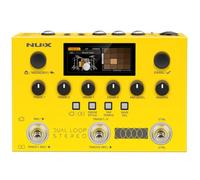 NUX DUAL LOOP STEREO Looper Pedal, Dual-Track Looper，Guitar Pedal for Electric Guitar, 4 Effects，42 Rhythm Presets with 672 Rhythm Variations, 26 Hours Recording Time, 99 Phrase Memories