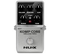 NUX | Komp Core Deluxe MKII Compressor Pedal - Analogue Guitar Compression with Sustain, Clip & Blend Controls - True Bypass, Attack Switch, Compact FX for Electric Guitar, Blues, Rock, Country