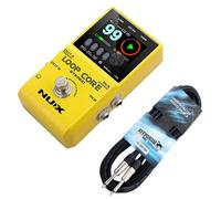 Nux Loop Core Stereo Effects Device Looper Pedal for Guitar and Bass + Keepdrum Jack Cable
