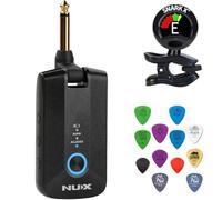 NUX Mighty Plug Pro MP-3 Headphone Amp for Guitar/Bass - Bundle with Snark-X Tuner and Dunlop Pick Pack