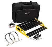 Nux NPB-L Bumblebee Pedal Board for Effects Devices Size L + 2x Keepdrum Patch Cables