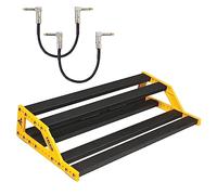 Nux NPB-M Bumblebee Two-Stage Pedal Board for Effects Devices + 2x Keepdrum Patch Cables