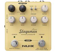 NUX Stageman Floor Acoustic Preamp/DI Pedal with Reverb/Chorus Effects and Looper