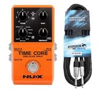 Nux Time Core Deluxe MKII Delay Pedal Hall Effect Device + Keepdrum Jack Cable