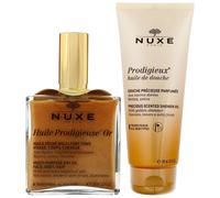 Nuxe - Bundles Duo: Prodigieux Precious Scented Shower Oil With Golden Shimmer 200ml & Huile Prodigieuse Or Multi-Purpose Dry Oil Spray 100ml for Wom