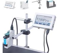 Nuxyyds 12.7mm/25.4mm Industrial Inkjet Printers, Small Printer Inkjet Coder, Automatic Coding Machine Online Assembly Line Batch Date/Number Coding and Marking Machine 12.7mm