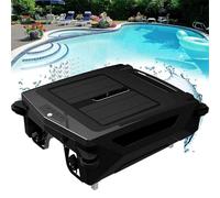 Nuxyyds Automatic Pool Cleaner Robot Long-Life Pool Cleaner Robot Solar Pool Skimmer with Automatic Obstacle Avoidance 100㎡ for Home Use