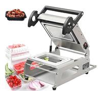 Nuxyyds Hand Pressure Sealing Machine - Manual Sandwich Tray Heat Sealer for Takeaway Boxes - Hand Pressure Food Packaging Machine for Supermarket - 180mm Film Width - 7~8 Times/Minute