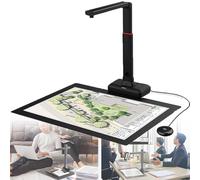 Nuxyyds S21 Large Format Book Scanner, A2 Overhead Scanner, 23MP High Resolution, Auto-Flatten & Fingerprint Removal Technologies, Adjustable Height, Multi-Language OCR, Run On Windows & macOS