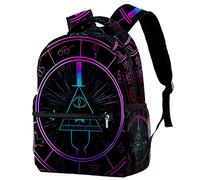 NUYFVG Bill Cipher Wheel School Bag School Backpack for Boys Rucksack Bookbag Travel Backpack