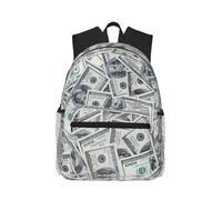 NUYFVG Funny Dollar Money Print Casual Laptop,Travel Backpacks â€ Casual Daypack For All - Unisex Double Shoulder