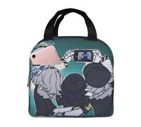 NUYFVG M-urder Drones Portable Aluminum foil Thickened Insulated Lunch Bag, Suitable for Office, Picnic, Hiking, Beach Black