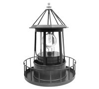 Nuyhadds 1 Pcs Solar Powered Led Lighthouse - 360-Degree Rotation | Waterproof Lighthouse with Rotating Beacon, Solar-Powered Beacon, Solar Garden Light House Lamp for Decorative Pathways Gardens