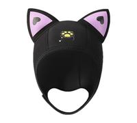Nuyhadds 3mm Neoprene Diving Hood - Women Children Wetsuit Hat, Cat Ears Cap | Warm Flexible Headwear Cold Water Comfort, Glued Blind Stitched Seams Durability for A Fun Snorkeling Experience