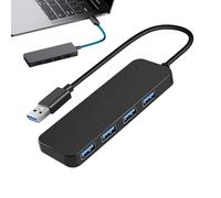 Nuyhadds 4 Port USB Hub, 4 Port USB Hub, Multiport USB Adapter - USB Type C Hub Adapter, Small High Speed Hub Splitter, USB Multiport Adapter for Computer Disk Card