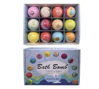Nuyhadds Bath Bubble Balls, Twelve Pieces Skin Care Bath Accessories, Colourful Bath Balls, For Mother, Father, Spouse, Children, Friends, Partner