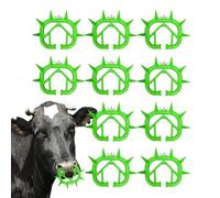 Nuyhadds Cattle Nose Ring, Nose Ring for Weaning Calves - Cattle Nose Ring 10pcs Weaning for Anti-Suction Calves | Great Breeding Tools, Fare riferimento alla descrizione, PVC, Please refer to