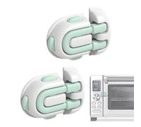 Nuyhadds Child Lock for Cabinets, Child Security Adhesive Latches - Pet-Proof Oven Locks,for Freezer Pantry Door Cabinet Drawer Furniture Fridge Oven Microwave