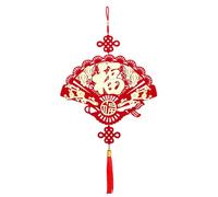Nuyhadds Chinese New Year 2025 Wall Decoration,Chinese Knot Tassel New Year Fu Decorations - Good Luck Knot Wall Pendant, Big FU Character Spring Festival Home Decor
