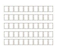 Nuyhadds Christmas Letter Paper - 50 Sheets with Festive Border Design, Writing Paper for Christmas | For Writing Letters, Wedding Invitations and Greeting Cards