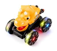 Nuyhadds Dinosaur Cars for Kids,Interactive Car Toy Figurine With Light | Press-To-Control Dinosaur Vehicle With Light - for Kids Toddler Boys Children Birthday Christmas Parties Children's Day New