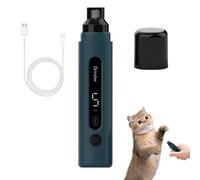 Nuyhadds Dog Nail File, Dog Nail Bow, Adjustable Quiet Safe Electric Nail Trimmer with LED Light, Portable Cat Care Accessories for Beginners, Home Users and Business Users