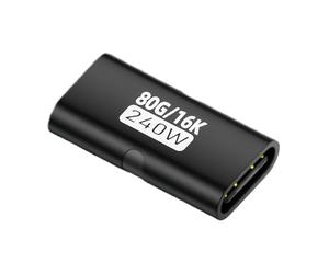 Nuyhadds Female to Female Adapter | 240 Watt Connector - Coupling Adapter for Desktop Computer Laptop Office Presentation Home Conference Travel