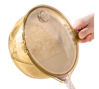 Nuyhadds Fruit Washing with Integrated Colander, Colander with Handle and Spout, Salad Bowl and Colander 2 in 1 | For Strawberries Pasta Cherries Tomatoes Meal Preparation and Salads