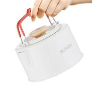 Nuyhadds Kettle for Camping - 1100 ml Stainless Steel Coffee Pot | Camping with Handle Against Burns - For Coffee Open Fire Outdoor Picnic Fishing