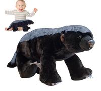Nuyhadds Mellivora Capensis Toy - Adorable Fabric, Rare Learning Savannah, Imitation Species Form, Toward Children Grownups Sweet Fuzzy Wilderness Beast Figure | Sturdy Quality Supply Grey