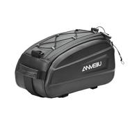 Nuyhadds Motorbike Rear Seat Bag - Expandable Saddle Bag, Spacious Storage | Weather-Resistant with Quick-Release Mounting, Commute Grocery Storage for Cell Phone, Cameras, Kettle, Sunglasses