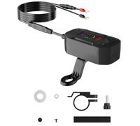 Nuyhadds Motorcycle USB Charging Port | 12V-24V Waterproof Fast Charging Adapter,Motorcycle Usb Charger Socket - for Home Daily Adventure Vehicle Road Trip Travel Work Interior Electronics Devices