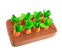 Nuyhadds Plush Carrot Dog Game - Nose Work Feeding Mat, Toy for Pets | Soft Sniffing Game Carrot Harvest, Interactive Thinking Games for Playtime, Dog Education, Boredom Relief