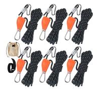 Nuyhadds Ratchet Rope Lashing Strap - Retractable Camping Rope | Reflective Tent Cord, Kayak Lashing Straps, Canopy Lashing Straps For Awning Kayak Adventure