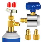 Nuyhadds Refrigerant Valve - Safety Connection Tool Refrigerant, Refrigerant Adapter Open Valve | Copper Safe Equipment for Maintenance of Household Appliances, Automotive Repair