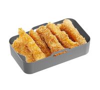 Nuyhadds Silicone inserts for hot air fryer, silicone inserts for hot air fryer, square mat inserts for air fryers, reusable pot oven baking tray for roasting, oven
