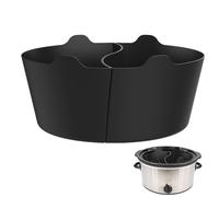 Nuyhadds Slow Cooker Dividers Silicone | Slow Cooker Insert Silicone | Kitchen Slow Cooker Liner Insert Divider, Reusable Pot Liners Kitchen Accessories for Home, Picnic