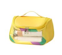 Nuyhadds Toiletry Bags for Traveling Women | Cosmetic Bag Waterproof Clear Toiletry Bag | Travel Make Up Case, Visible Cosmetic Bag for Outdoor, Summer Beach, Gym Shower