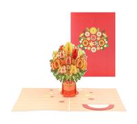Nuyhadds Valentine's Day Card, Romantic Keepsake as Home Decoration, 3D Pop-up Greeting Card, For Blessing Wishes for Wedding, Girlfriend, Husband, Wife, Birthday, Mothers and School