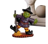 Nuyhadds Witch Figure - Flying Witches on Broom Decoration, Collectible Resin Statue Table Decoration for Centrepiece Decoration, Display Case, Fireplace, Shop Window, Ghost House, Family Celebrations