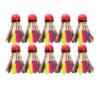 Nuyhgtr Badminton Ball Games | Badminton Shuttlecocks | Feather Badminton Shuttlecocks, Nylon Badmintons Shuttlecock, Colored Feather Shuttlecocks Badmintons Balls for Indoor and Outdoor