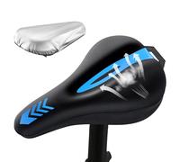 Nuyhgtr Bicycle Saddle Cover, Extra Padding with Rain Protection - Breathable Absorbent Silicone Replacement for Men Women Adults Mountain Bike City
