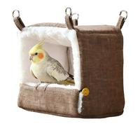 Nuyhgtr Bird House for Cage,5-Temp Warm Hut,Parakeet Warmer Nest with Heating Pad | for Cockatiels Lovebirds Hamster Conure Cockatoos Home Balcony Indoor Outdoor Garden Yard