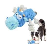 Nuyhgtr Cow Dog Toy, Cartoon Dog Plush Toy, Interactive Pet Doll for Dogs, Busy Dog Toy Indoor Outdoor, Plush Toy for Dogs, Safe Cow Dog Toy for Puppies
